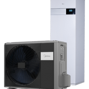 Õhk-vesi soojuspump Midea M-Thermal Arctic koos 190 l tarbeveeboileriga 8kw-160m2 kütmiseks